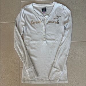 PINK Victoria’s Secret Gray Long Sleeve